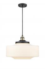 Innovations Lighting 201C-BAB-G691-16 - Bridgeton - 1 Light - 16 inch - Black Antique Brass - Cord hung - Mini Pendant