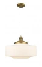 Innovations Lighting 201C-BB-G691-16 - Bridgeton - 1 Light - 16 inch - Brushed Brass - Cord hung - Mini Pendant