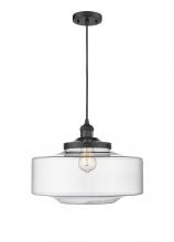 Innovations Lighting 201C-BK-G692-16 - Bridgeton - 1 Light - 16 inch - Matte Black - Cord hung - Mini Pendant