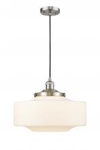 Innovations Lighting 201C-SN-G691-16 - Bridgeton - 1 Light - 16 inch - Brushed Satin Nickel - Cord hung - Mini Pendant