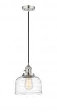 Innovations Lighting 201CSW-PN-G713 - Bell - 1 Light - 8 inch - Polished Nickel - Cord hung - Mini Pendant