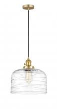 Innovations Lighting 201CSW-SG-G713-L - Bell - 1 Light - 12 inch - Satin Gold - Cord hung - Mini Pendant