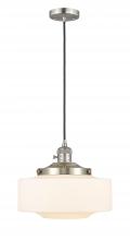 Innovations Lighting 201CSW-SN-G691-12 - Bridgeton - 1 Light - 16 inch - Brushed Satin Nickel - Cord hung - Mini Pendant