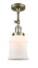 Innovations Lighting 201F-AB-G181 - Canton - 1 Light - 6 inch - Antique Brass - Adjustable Semi-Flush Mount