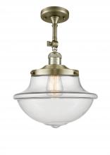 Innovations Lighting 201F-AB-G542 - Oxford - 1 Light - 12 inch - Antique Brass - Adjustable Semi-Flush Mount