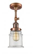 Innovations Lighting 201F-AC-G182 - Canton - 1 Light - 6 inch - Antique Copper - Adjustable Semi-Flush Mount
