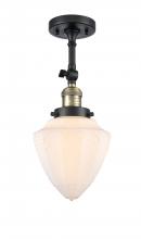 Innovations Lighting 201F-BAB-G661-7 - Bullet - 1 Light - 6 inch - Black Antique Brass - Adjustable Semi-Flush Mount