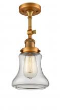 Innovations Lighting 201F-BB-G192 - Bellmont - 1 Light - 6 inch - Brushed Brass - Adjustable Semi-Flush Mount