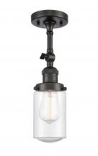Innovations Lighting 201F-OB-G314 - Dover - 1 Light - 5 inch - Oil Rubbed Bronze - Adjustable Semi-Flush Mount