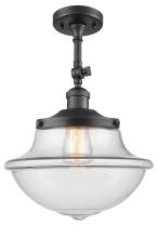 Innovations Lighting 201F-OB-G542 - Oxford - 1 Light - 12 inch - Oil Rubbed Bronze - Adjustable Semi-Flush Mount