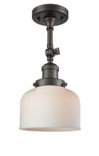 Innovations Lighting 201F-OB-G71 - Bell - 1 Light - 8 inch - Oil Rubbed Bronze - Adjustable Semi-Flush Mount