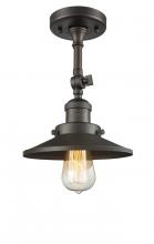 Innovations Lighting 201F-OB-M5 - Railroad - 1 Light - 8 inch - Oil Rubbed Bronze - Adjustable Semi-Flush Mount
