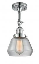 Innovations Lighting 201F-PC-G172 - Fulton - 1 Light - 7 inch - Polished Chrome - Adjustable Semi-Flush Mount