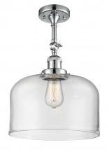 Innovations Lighting 201F-PC-G72-L - Bell - 1 Light - 12 inch - Polished Chrome - Adjustable Semi-Flush Mount