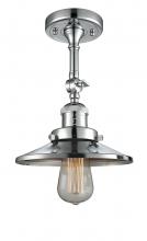 Innovations Lighting 201F-PC-M7 - Railroad - 1 Light - 8 inch - Polished Chrome - Adjustable Semi-Flush Mount