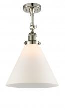Innovations Lighting 201F-PN-G41-L - Cone - 1 Light - 12 inch - Polished Nickel - Adjustable Semi-Flush Mount