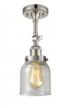 Innovations Lighting 201F-PN-G54 - Bell - 1 Light - 5 inch - Polished Nickel - Adjustable Semi-Flush Mount