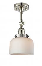 Innovations Lighting 201F-PN-G71 - Bell - 1 Light - 8 inch - Polished Nickel - Adjustable Semi-Flush Mount