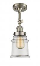 Innovations Lighting 201F-SN-G182 - Canton - 1 Light - 6 inch - Brushed Satin Nickel - Adjustable Semi-Flush Mount