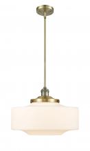 Innovations Lighting 201S-AB-G691-16 - Bridgeton - 1 Light - 16 inch - Antique Brass - Stem Hung - Mini Pendant