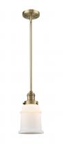 Innovations Lighting 201S-BB-G181-LED - Canton - 1 Light - 7 inch - Brushed Brass - Stem Hung - Mini Pendant