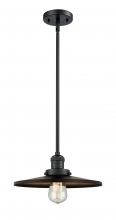 Innovations Lighting 201S-BK-MFR-BK-12 - Appalachian - 1 Light - 12 inch - Matte Black - Stem Hung - Mini Pendant