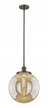 Innovations Lighting 201S-OB-G208-14 - Beacon - 1 Light - 14 inch - Oil Rubbed Bronze - Stem Hung - Pendant