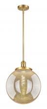 Innovations Lighting 201S-SG-G208-14 - Beacon - 1 Light - 14 inch - Satin Gold - Stem Hung - Pendant
