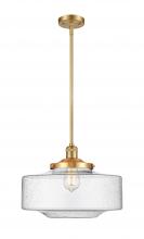 Innovations Lighting 201S-SG-G694-16 - Bridgeton - 1 Light - 16 inch - Satin Gold - Stem Hung - Mini Pendant