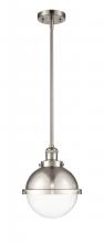 Innovations Lighting 201S-SN-HFS-82-SN - Hampden - 1 Light - 9 inch - Brushed Satin Nickel - Stem Hung - Mini Pendant