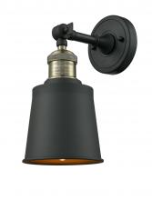 Innovations Lighting 203-BAB-M9-BK - Addison - 1 Light - 5 inch - Black Antique Brass - Adjustable Sconce