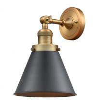 Innovations Lighting 203-BB-M13-BK - Appalachian - 1 Light - 8 inch - Brushed Brass - Adjustable Sconce