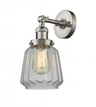 Innovations Lighting 203-SN-G142 - Chatham - 1 Light - 7 inch - Brushed Satin Nickel - Sconce