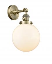 Innovations Lighting 203SW-AB-G201-8 - Beacon - 1 Light - 8 inch - Antique Brass - Adjustable Sconce