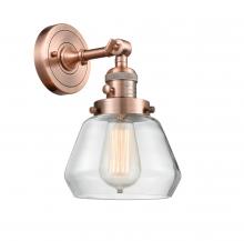Innovations Lighting 203SW-AC-G172-LED - Fulton - 1 Light - 7 inch - Antique Copper - Adjustable Sconce