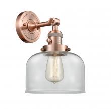 Innovations Lighting 203SW-AC-G72-LED - Bell - 1 Light - 8 inch - Antique Copper - Adjustable Sconce