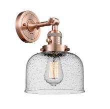 Innovations Lighting 203SW-AC-G74-LED - Bell - 1 Light - 8 inch - Antique Copper - Adjustable Sconce