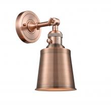 Innovations Lighting 203SW-AC-M9-AC - Addison - 1 Light - 5 inch - Antique Copper - Adjustable Sconce