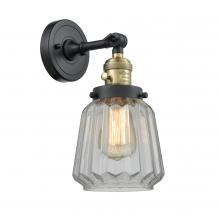 Innovations Lighting 203SW-BAB-G142-LED - Chatham - 1 Light - 7 inch - Black Antique Brass - Adjustable Sconce