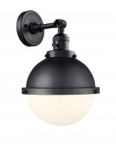 Innovations Lighting 203SW-BK-HFS-81-BK - Hampden - 1 Light - 9 inch - Matte Black - Adjustable Sconce