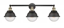 Innovations Lighting 205-BAB-HFS-64-BK - Hampden - 3 Light - 34 inch - Black Antique Brass - Bath Vanity Light