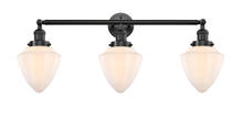 Innovations Lighting 205-OB-G661-7 - Bullet - 3 Light - 34 inch - Oil Rubbed Bronze - Bath Vanity Light