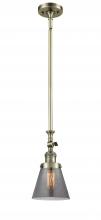 Innovations Lighting 206-AB-G63-LED - Cone - 1 Light - 6 inch - Antique Brass - Stem Hung - Mini Pendant