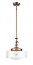 Innovations Lighting 206-AC-G692-12 - Bridgeton - 1 Light - 12 inch - Antique Copper - Stem Hung - Mini Pendant