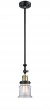 Innovations Lighting 206-BAB-G182S - Canton - 1 Light - 5 inch - Black Antique Brass - Stem Hung - Adjustable Mini Pendant