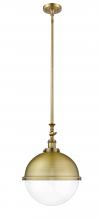 Innovations Lighting 206-BB-HFS-122-BB - Hampden - 1 Light - 13 inch - Brushed Brass - Stem Hung - Pendant