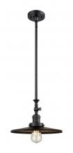 Innovations Lighting 206-BK-MFR-BK-12 - Appalachian - 1 Light - 12 inch - Matte Black - Stem Hung - Adjustable Mini Pendant