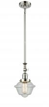 Innovations Lighting 206-PN-G534 - Oxford - 1 Light - 7 inch - Polished Nickel - Stem Hung - Adjustable Mini Pendant