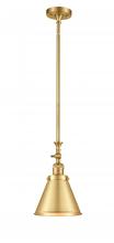 Innovations Lighting 206-SG-M13-SG - Appalachian - 1 Light - 8 inch - Satin Gold - Stem Hung - Mini Pendant