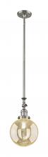 Innovations Lighting 206-SN-G208-8 - Beacon - 1 Light - 8 inch - Brushed Satin Nickel - Stem Hung - Adjustable Mini Pendant
